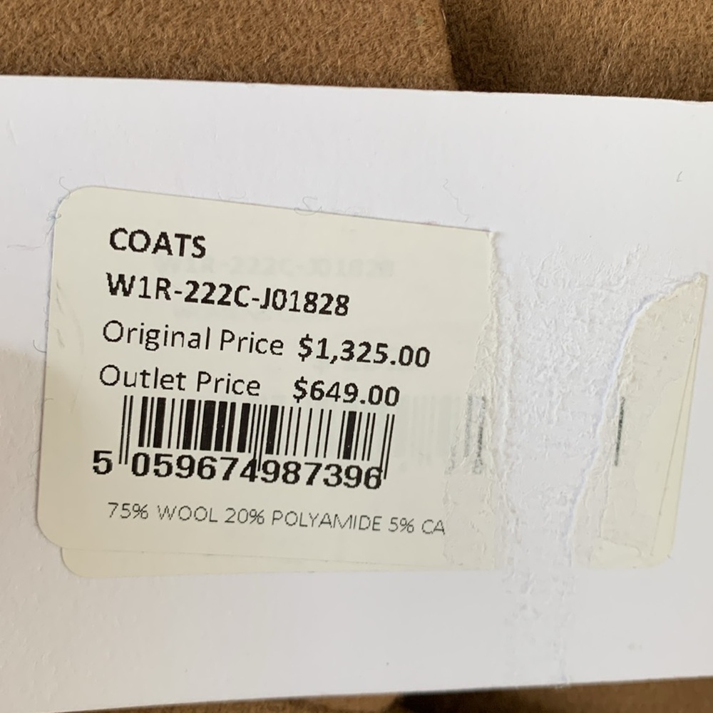π₯π₯π₯ PS Paul Smith single-breasted camel coat size 38 or Smallπ₯π₯π₯ - Picture 13 of 13